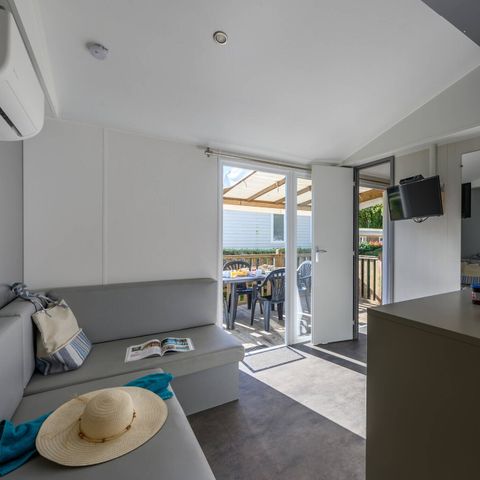 MOBILE HOME 6 people - Mobile-home | Comfort | 3 Bedrooms | 6 Pers | Covered terrace | 1 Bathroom | Air conditioning | TV