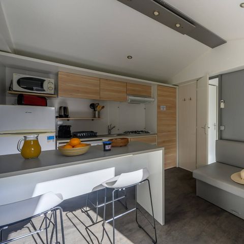 MOBILE HOME 6 people - Mobile-home | Comfort | 3 Bedrooms | 6 Pers | Covered terrace | 1 Bathroom | Air conditioning | TV