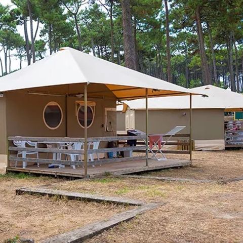 CANVAS AND WOOD TENT 5 people - Lodge LG5S