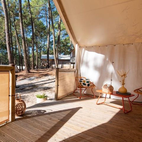 Canvas and wooden tent 4 persons - Maasai Lodge