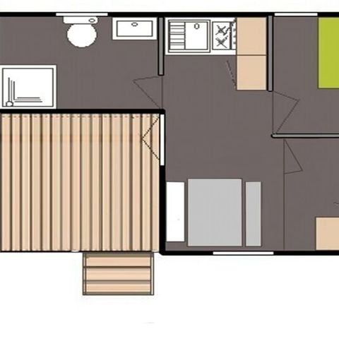 CHALET 4 people - Chalet éco 1 Bedroom 4 People Saturday
