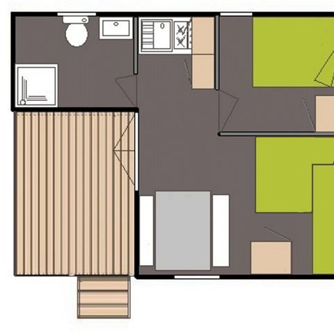 CHALET 4 people - Eco 1 bedroom