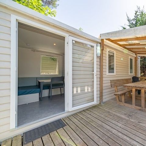 Mobile home 5 persons - Mobile-home | Comfort | 2 Bedrooms | 5 Pers | Raised terrace | 2 bathrooms | Air conditioning | TV