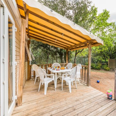 Mobile home 6 persons - Classic | 2 Bedrooms | 4/6 Pers. | Raised terrace | Air-con.