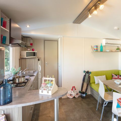 Mobile home 6 persons - Classic | 2 Bedrooms | 4/6 Pers. | Raised terrace | Air-con.
