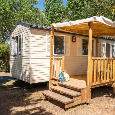 Mobile home 4 persons - Mobile-home | Comfort | 2 Bedrooms | 4 Pers. | Raised terrace | Air-con.