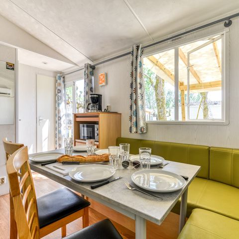 Mobile home 4 persons - Mobile-home | Comfort | 2 Bedrooms | 4 Pers. | Raised terrace | Air-con.