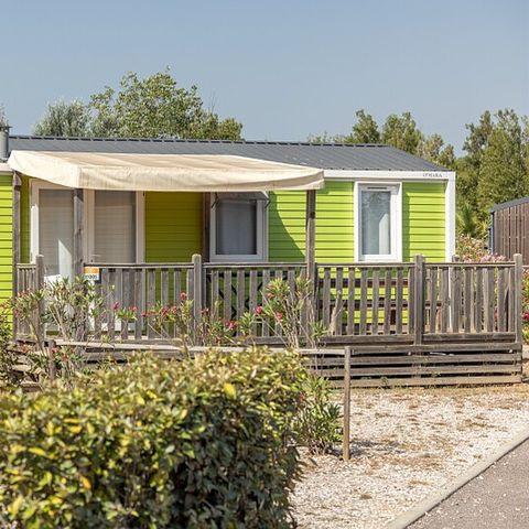 Mobile home 5 persons - Mobile home | Comfort XL | 2 Bedrooms | 5 Pers | Raised terrace | 2 bathrooms | Air conditioning | TV