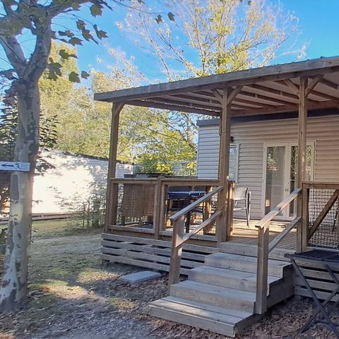 Mobile home 6 persons - Premium Exclusive | 3 Bedrooms | 6 Pers | Lounge Terrace | Outside Kitchen | 1 Bathroom | Air Conditioning | TV