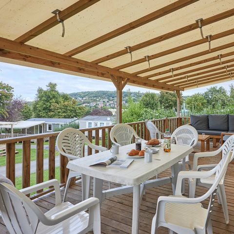 Mobile home 4 persons - Mobile home | Premium Exclusive | 2 Bedrooms | 4 Pers | Terrace Lounge | Air conditioning | TV