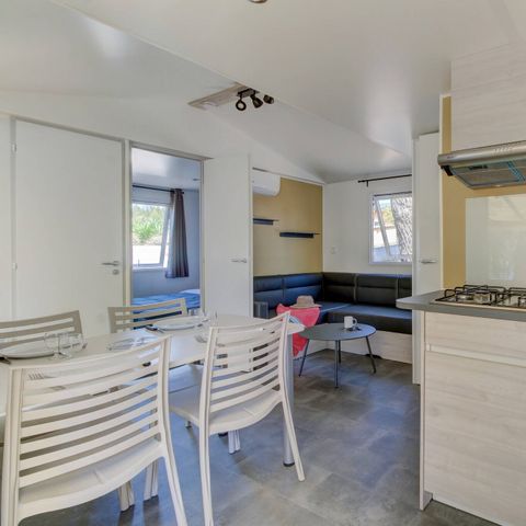 Mobile home 6 persons - Mobile-home | Comfort | 3 Bedrooms | 6 Pers. | Terrace Lounge | Clim.