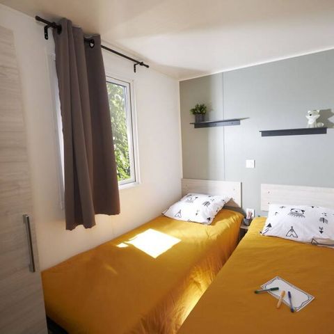 Mobile home 4 persons - Mobile-home | Premium | 2 Bedrooms | 4 Pers. | Raised terrace | Air-con.