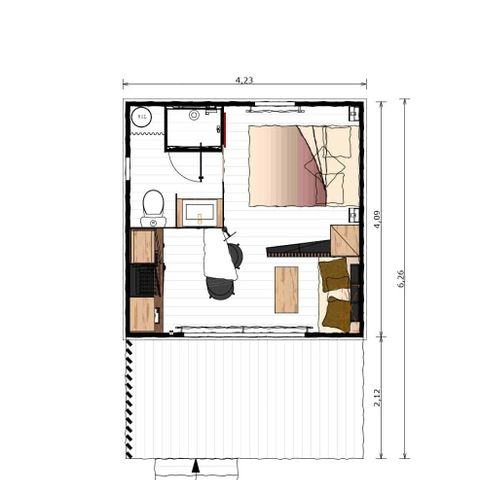 CHALET 2 people - NONZA