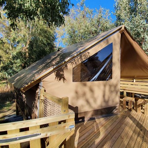 CANVAS AND WOOD TENT 4 people - SALECCIA