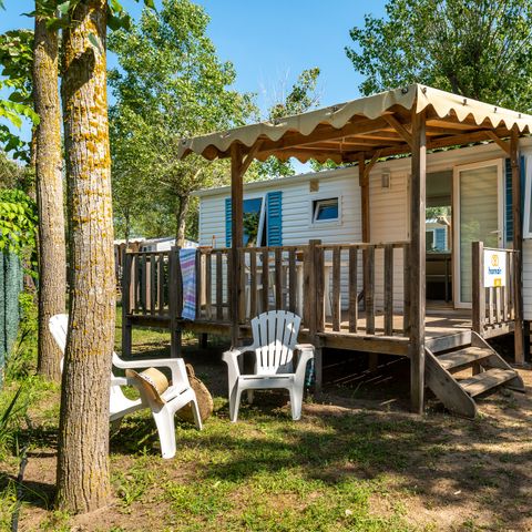 MOBILE HOME 6 people - Mobil-home | Classic XL | 3 Bedrooms | 6 Pers. | Raised terrace | Air-con.