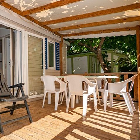 Mobile home 6 persons - Mobile-home | Comfort XL | 3 Bedrooms | 6 Pers. | Raised terrace | Air conditioning