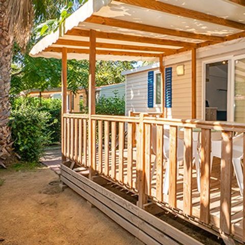 Mobile home 6 persons - Comfort XL | 3 Bedrooms | 6 Pers | Raised terrace | Air conditioning