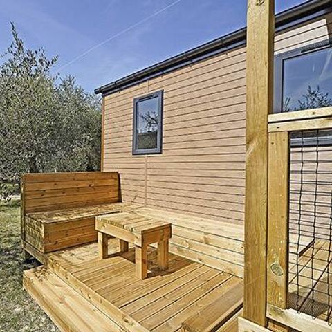 Mobile home 6 persons - Mobile-home | Premium | 3 Bedrooms | 6 Pers. | Raised terrace | 2 bathrooms | Air-con.