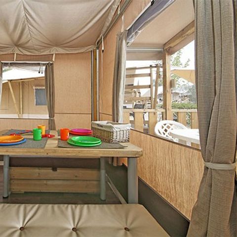Canvas and wooden tent 5 persons - Super Lodge | 2 Bedrooms | 4/5 People | 1 Bathroom