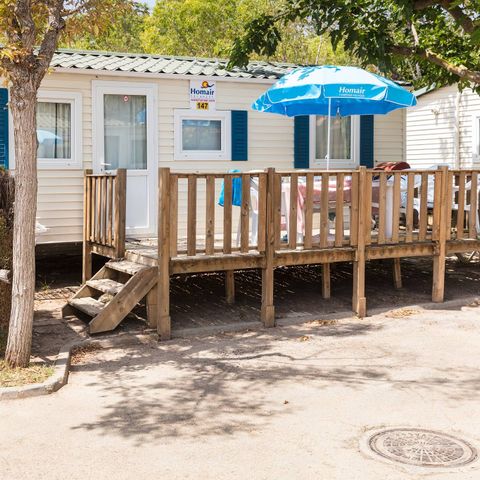 Mobile home 6 persons - Classic | 2 Bedrooms | 4/6 Pers. | Uncovered elevated terrace | Air-conditioning.