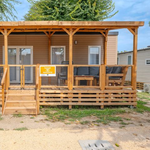 Mobile home 6 persons - Mobile-home | Premium | 3 Bedrooms | 6 Pers. | Raised terrace | Air-con.