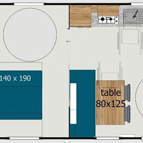 MOBILE HOME 4 people - COTTAGE PREMIUM PMR | 4 pers. | 2 bedrooms