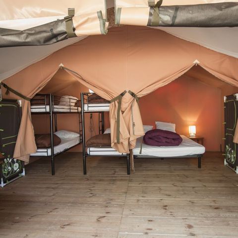 CANVAS AND WOOD TENT 6 people - TENTE LODGE Victoria | 6 pers. 2 Bdrms.