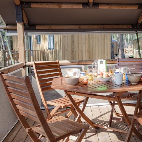 CANVAS AND WOOD TENT 5 people - LODGE CONFORT Victoria | 5 pers. 2 bdrms.