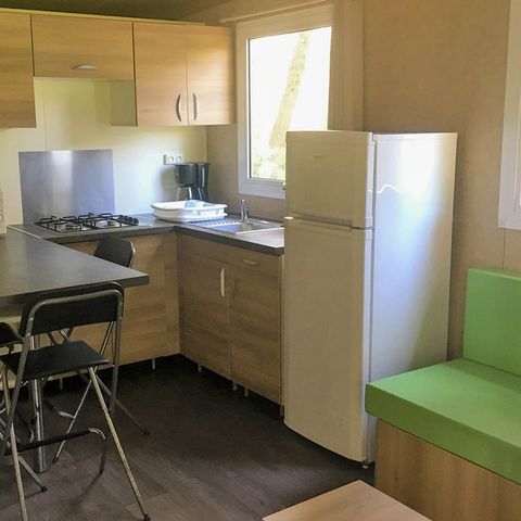 Chalet 7 persons - Chalet VEGA 32m² (2 bedrooms), sofa bed in the living room