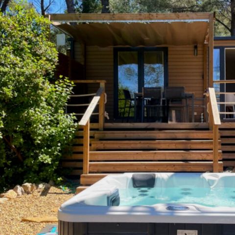 Mobile home 5 persons - NEW 2023 ! Cottage MAGNOLIA + jacuzzi 32m² (2 bedrooms)