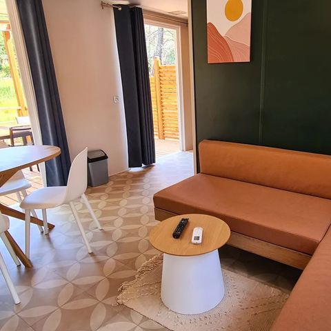 Mobile home 5 persons - NEW 2023 ! Cottage MAGNOLIA + jacuzzi 32m² (2 bedrooms)