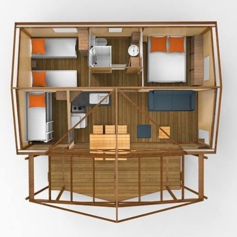 LODGE 8 people - Lodge COTTON 32m2 6/8 P (3 bedrooms)
