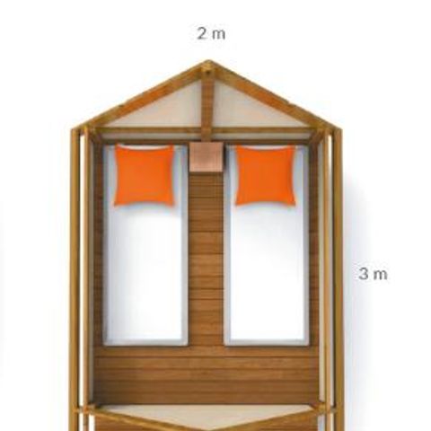 LODGE 2 people - Lodge MINI CANNELLE 6m² max 2 people