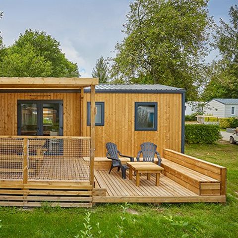Mobile home 6 persons - | Premium Exclusive | 3 Bedrooms | 6 Pers. | Raised terrace | Air conditioning | TV