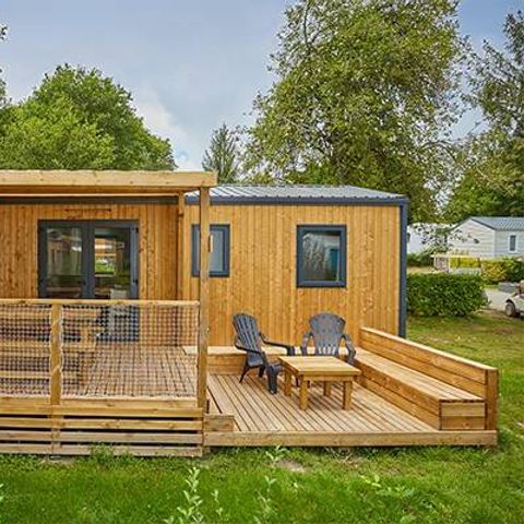 Mobile home 6 persons - Mobile home | Premium Exclusive | 3 Bedrooms | 6 Pers. | Raised terrace | Air conditioning | TV