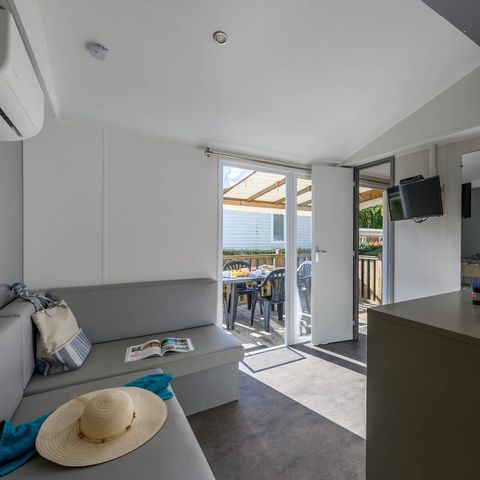 MOBILE HOME 4 people - Mobil-home | Ultimate | 2 Bedrooms | 4 Pers | Raised terrace | 2 bathrooms | Air conditioning | TV