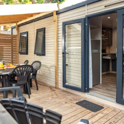 Mobile home 8 persons - Comfort | 4 Bedrooms | 8 Pers | Raised terrace | 2 bathrooms | Air conditioning | TV