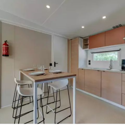 Mobile home 8 persons - Comfort | 4 Bedrooms | 8 Pers | Raised terrace | 2 bathrooms | Air conditioning | TV