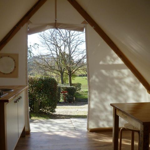 CANVAS AND WOOD TENT 4 people - COSY TRAPPER Without sanitary facilities