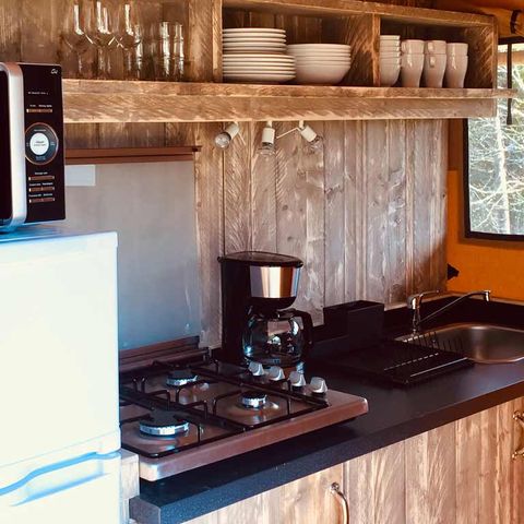 CANVAS AND WOOD TENT 4 people - LODGE SAFARI WOODY