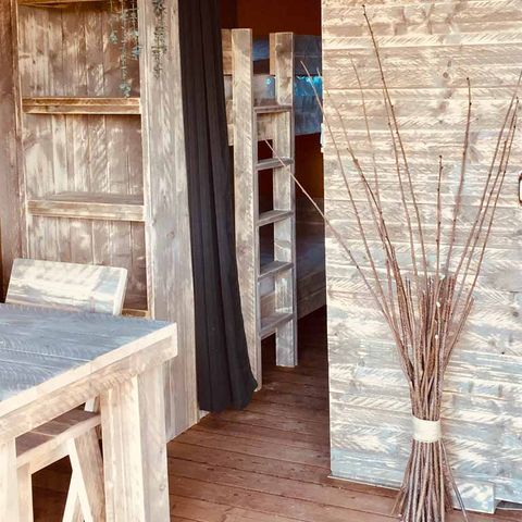 CANVAS AND WOOD TENT 4 people - LODGE SAFARI WOODY