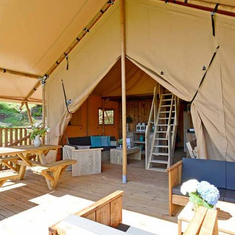 CANVAS AND WOOD TENT 5 people - GLAMPING LODGE