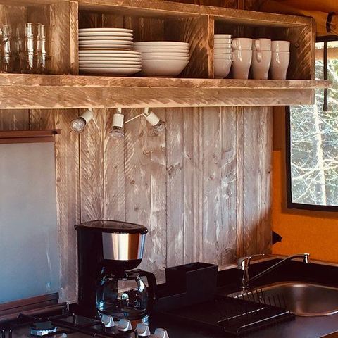 CANVAS AND WOOD TENT 5 people - GLAMPING LODGE