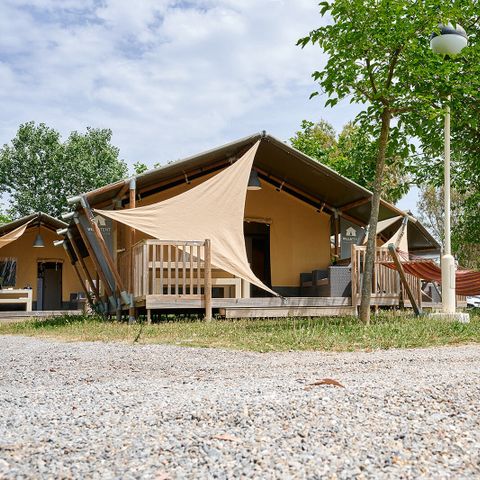 CANVAS AND WOOD TENT 5 people - Wood