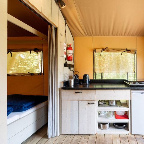 CANVAS AND WOOD TENT 5 people - Wood
