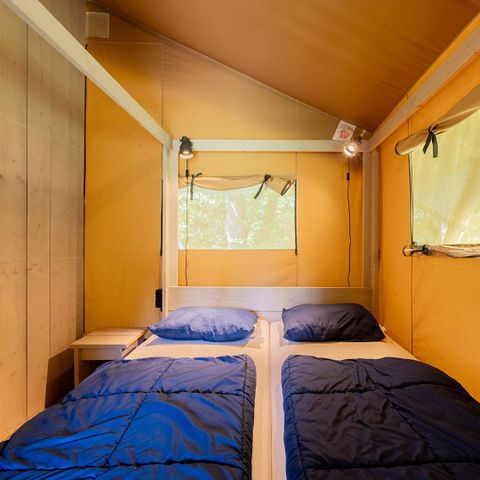 CANVAS AND WOOD TENT 5 people - Wood