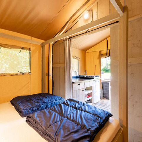 CANVAS AND WOOD TENT 5 people - Wood