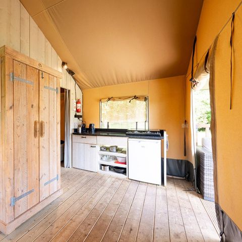 CANVAS AND WOOD TENT 5 people - Wood