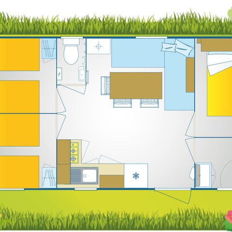 MOBILE HOME 6 people - Happy Premium Suite