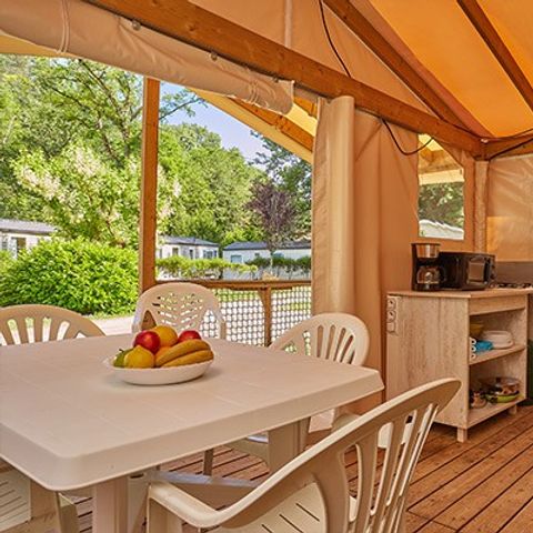 CANVAS AND WOOD TENT 5 people - Eco Lodge | 2 Bedrooms | 4/5 People | No bathroom